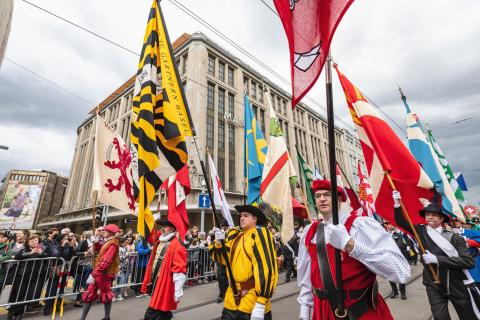 E. E. Zunft zu Gerbern - Basel war Gastkanton am Sechseläuten 2018